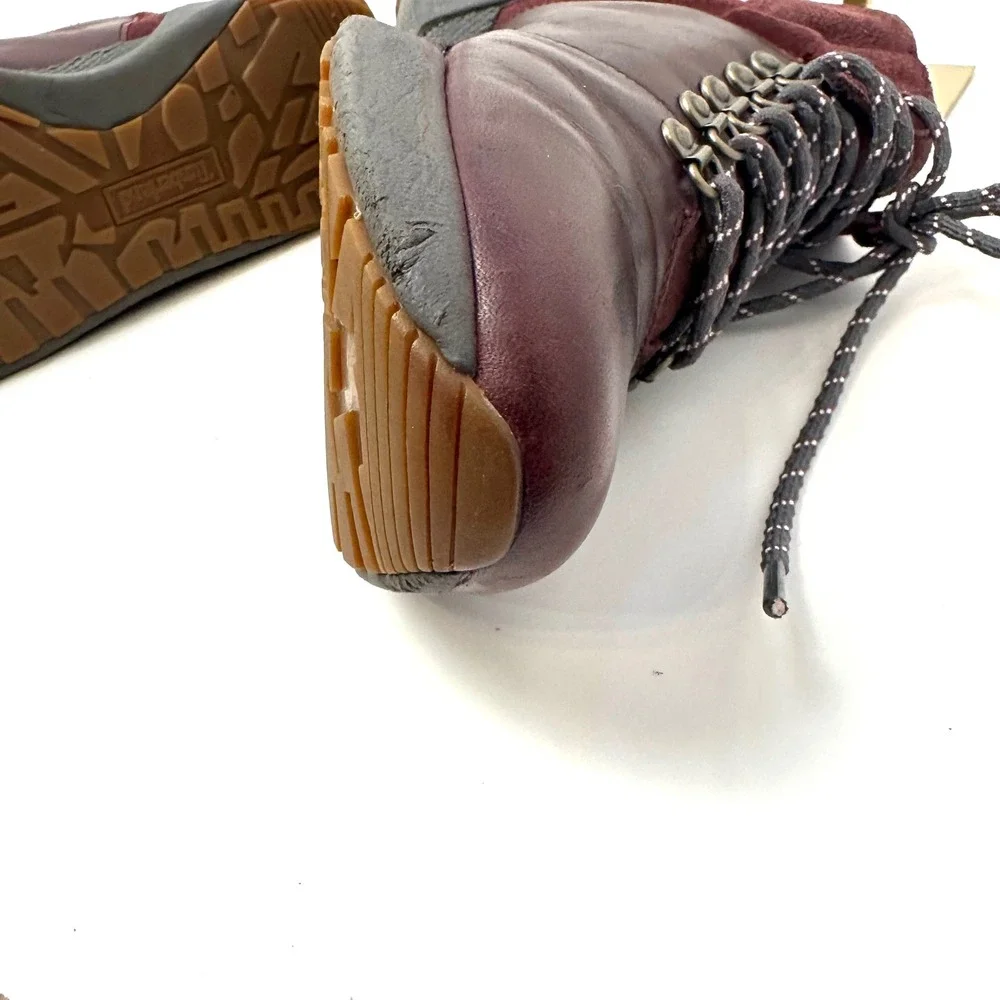 Timberland Kiri Up Waterproof Hiker Boots Burgundy Leather Suede Womens 8.5‎